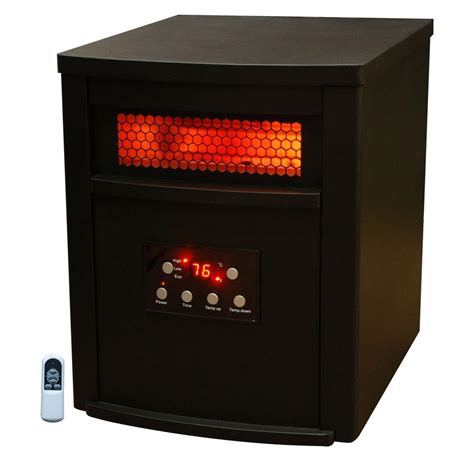 life smart black 6 element infrared heater steel cabinet|Lifesmart LifeSmart LifePro 1500W 6 Element Infrared Space .